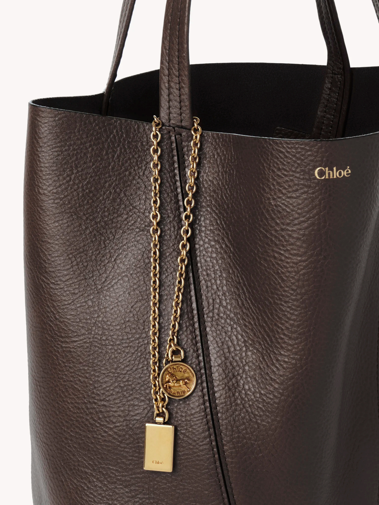 Chloé Spin Shoulder Bag In Brown