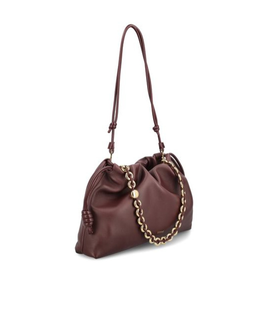 Loewe Flamenco Large Drawstring Purse Bag In Red