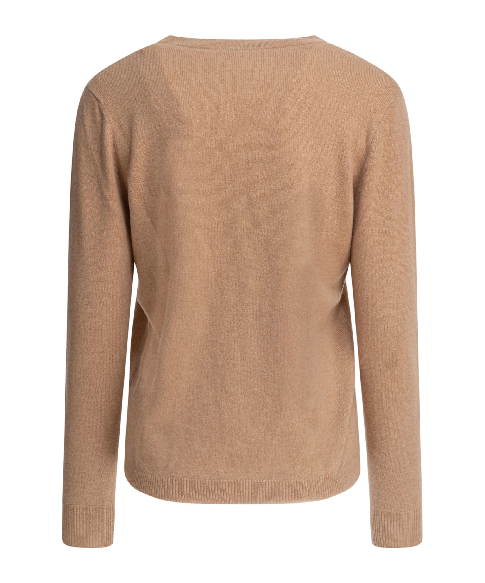Agnona Crew Neck Knitwear With Ribbed Cuffs And Hem In Brown