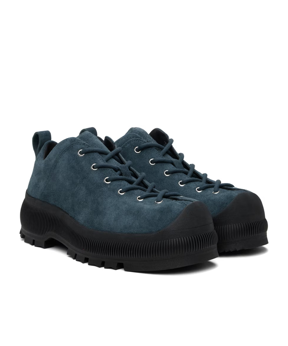 Jil Sander Low-cut Skate Shoes With Front Lace In Black