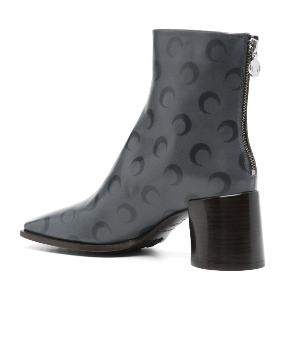 Marine Serre Moon Airbrushed Leather Ms Block In Black