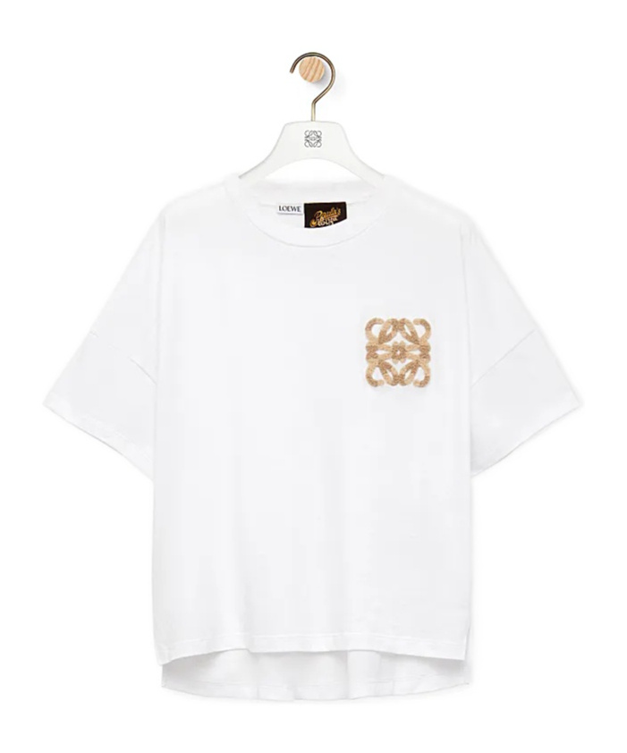 Loewe Boxy Fit T-shirt In Cotton In White
