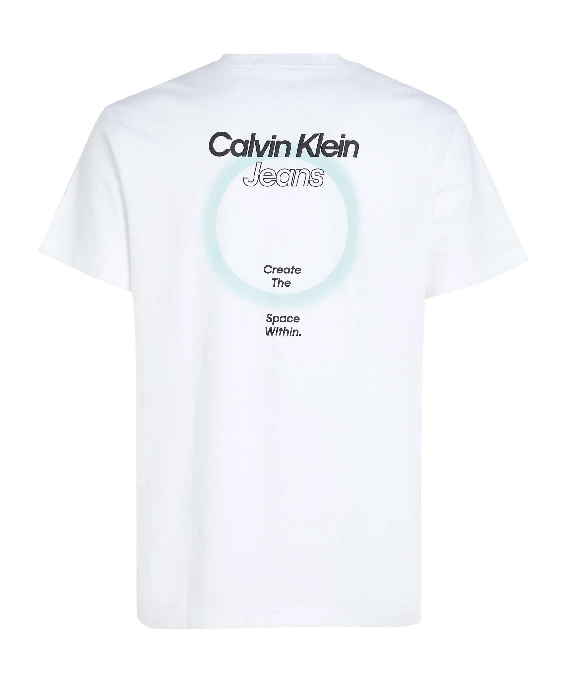 Calvin Klein Jeans Est.1978 Open-necked Black Shirt In White