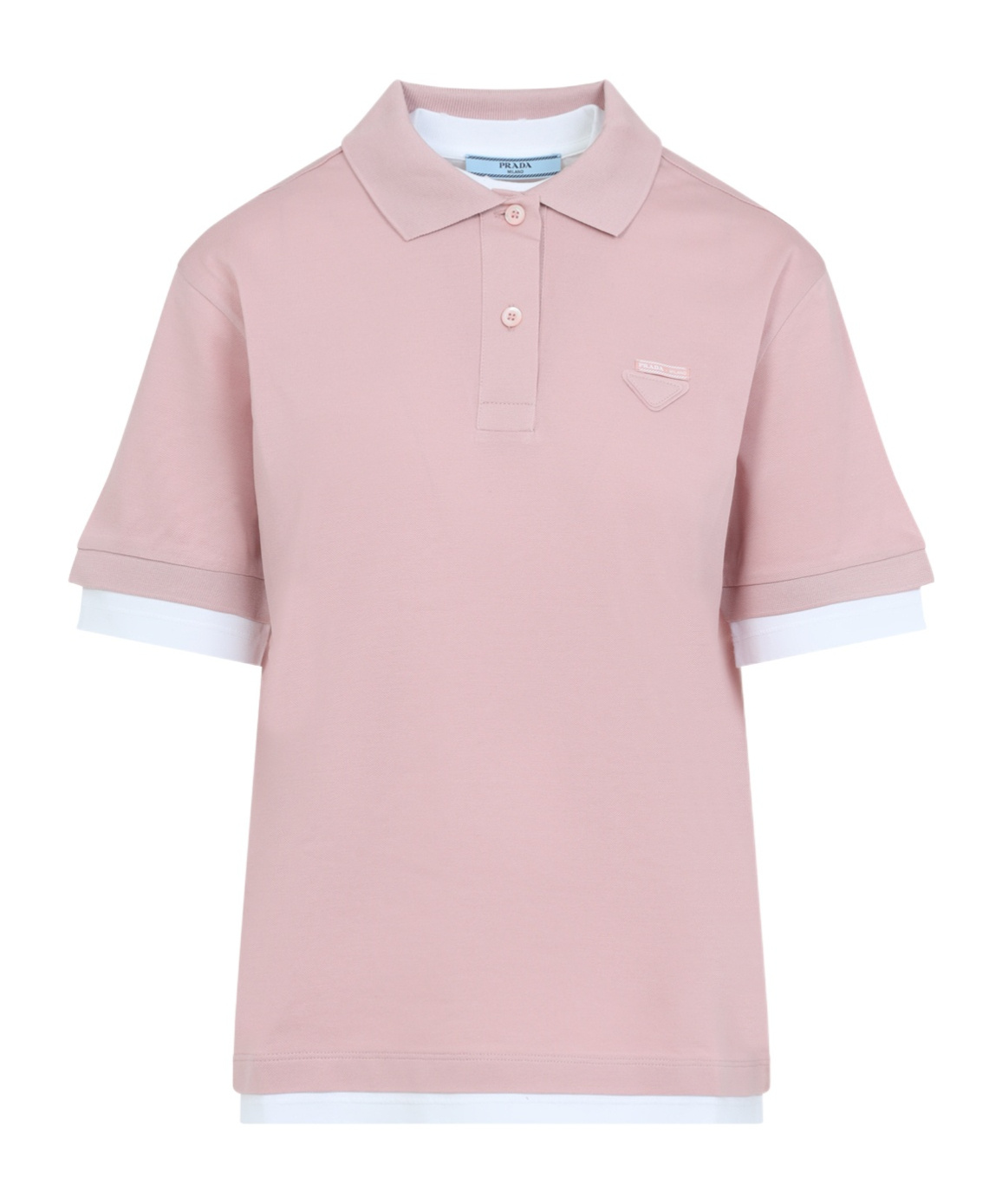Prada Logo-embroidered Polo T-shirt