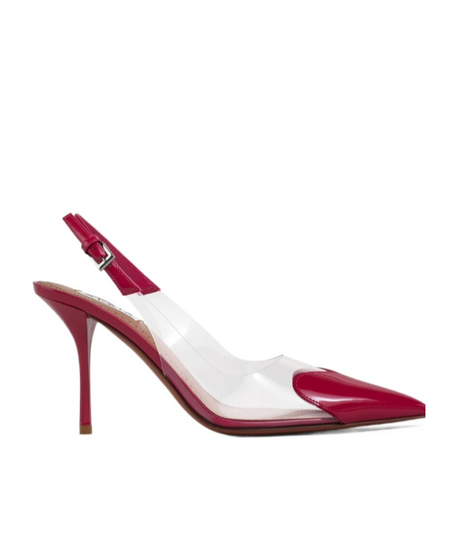 Alaïa Heart-toe Slingback Pumps In Red