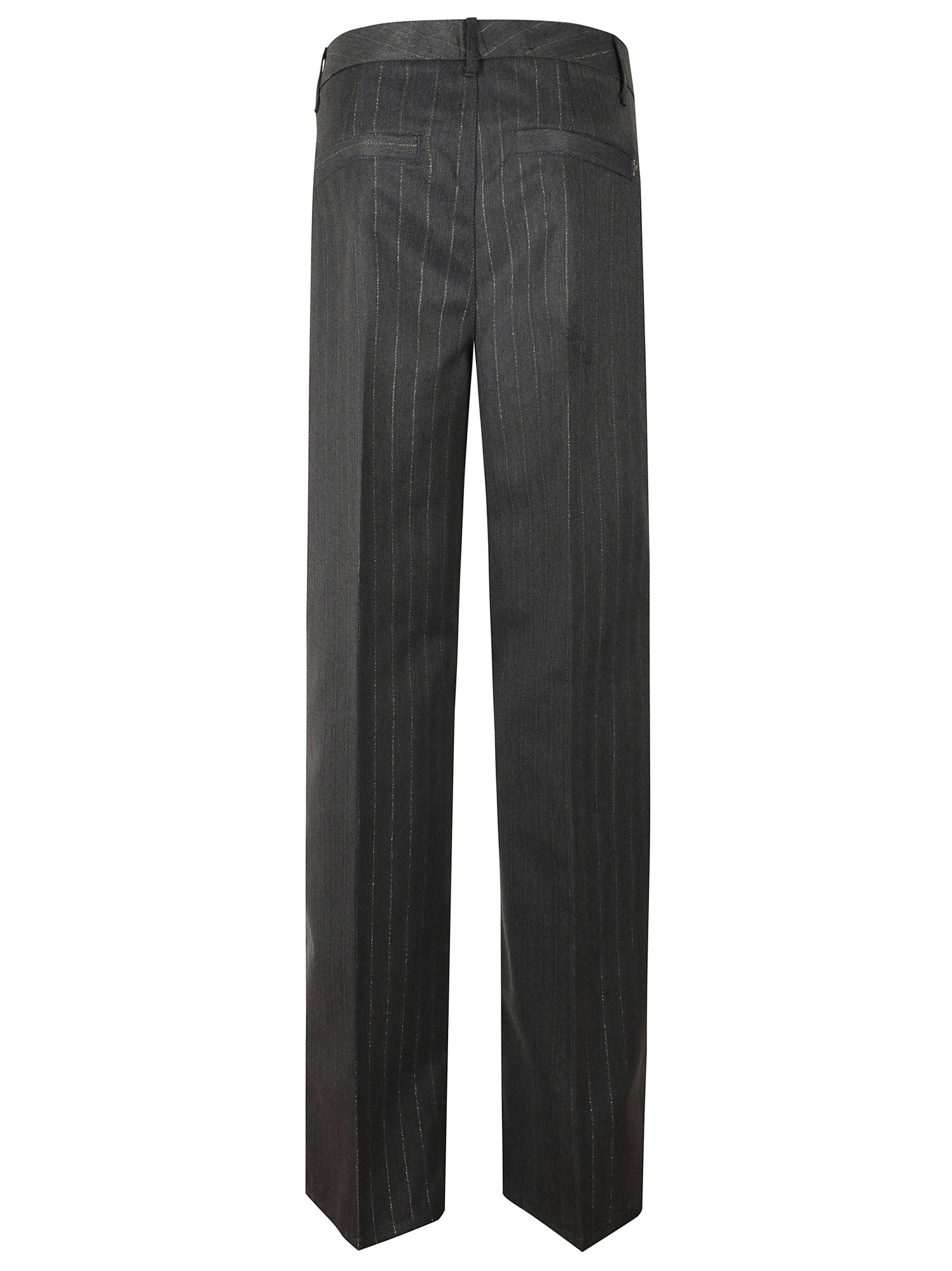 Dondup Pinstripe Trousers In Gray