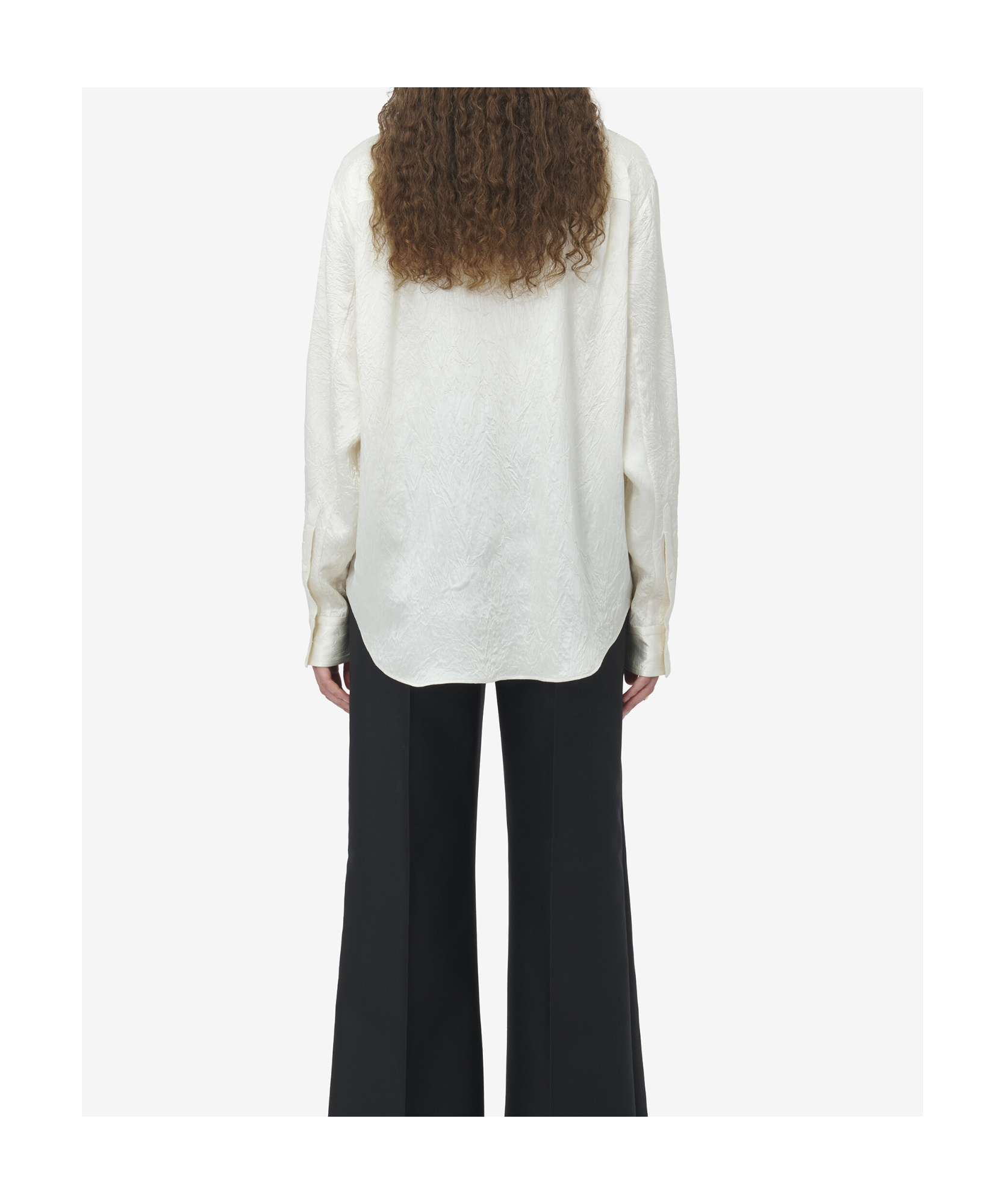 Alexander Mcqueen Exaggerated Collar Shirt In White