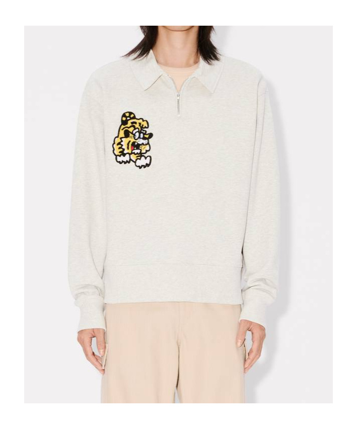 Kenzo Long-sleeved Sweater In White