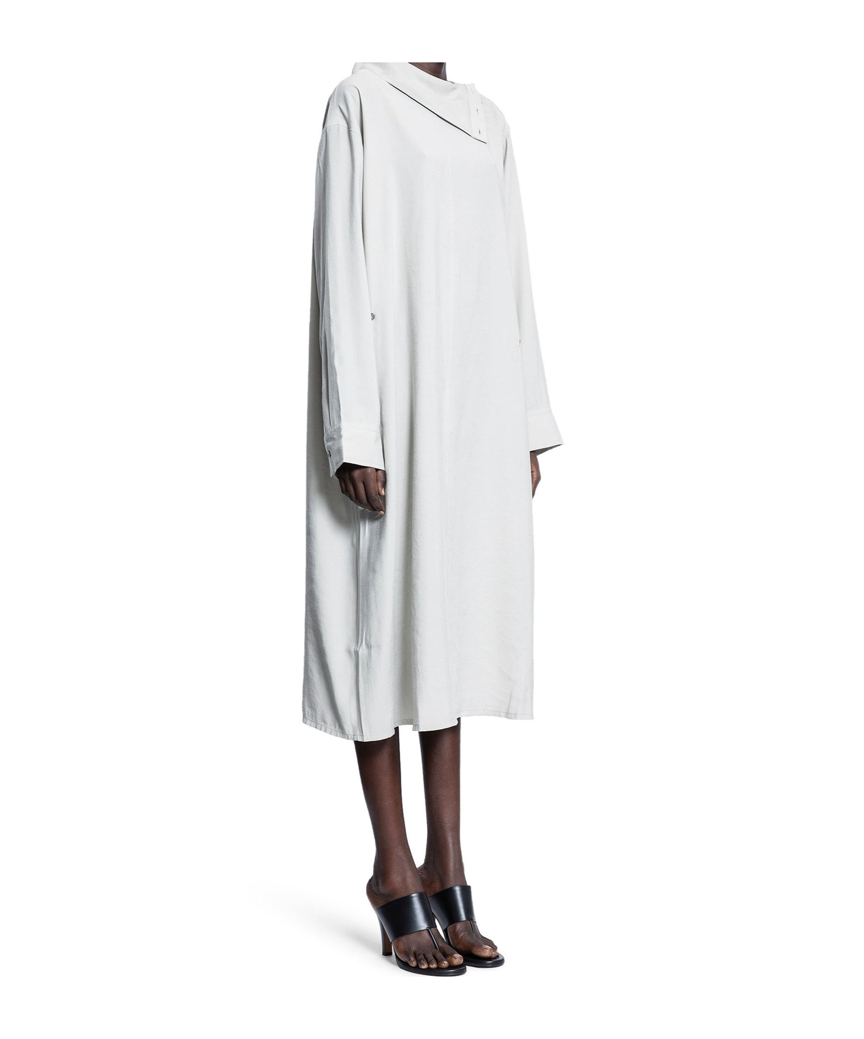 Studio Nicholson Leat High-neck Draped Dress