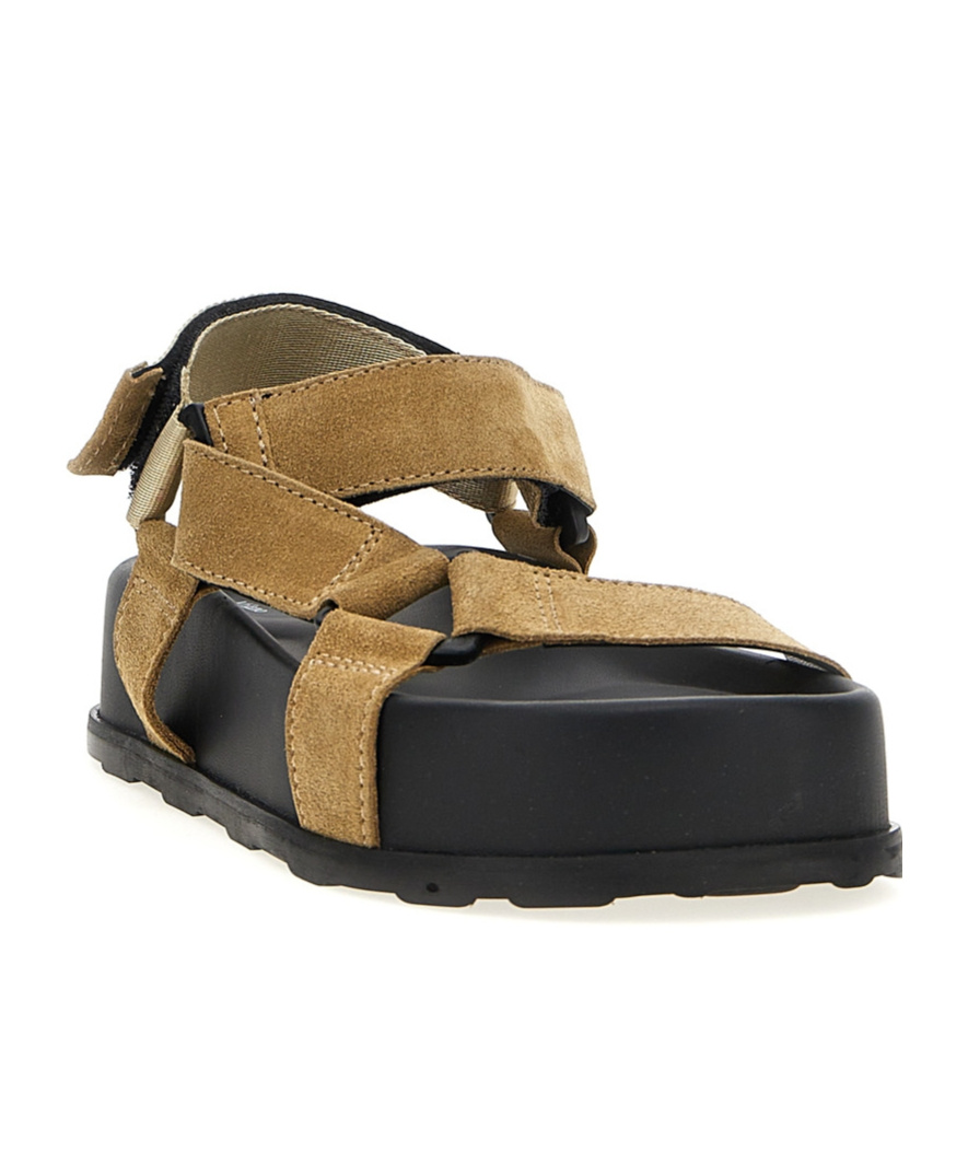 MOSCHINO MOSCHINO TOUCH-STRAP FASTENED OPEN-TOE SANDALS