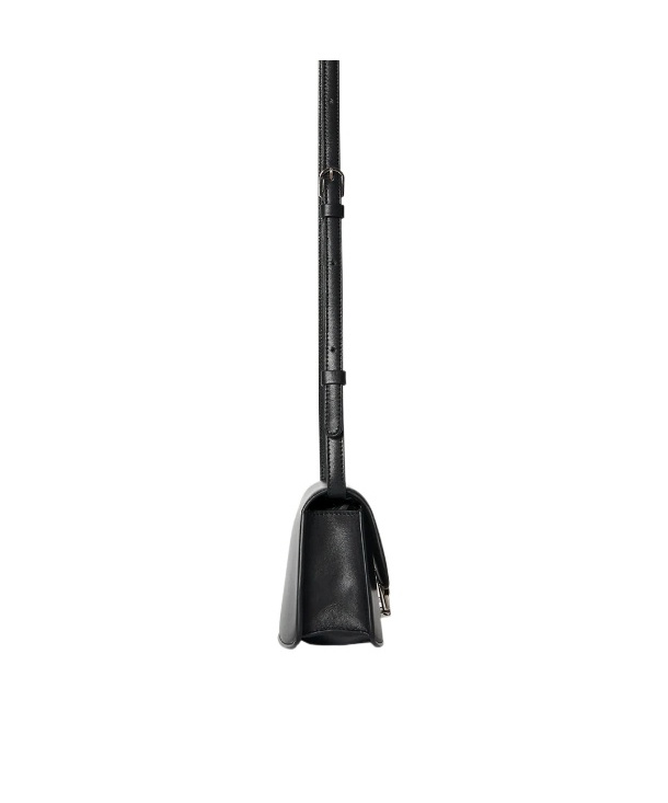 The Row E/w Sofia Snap Shoulder Bag In Black
