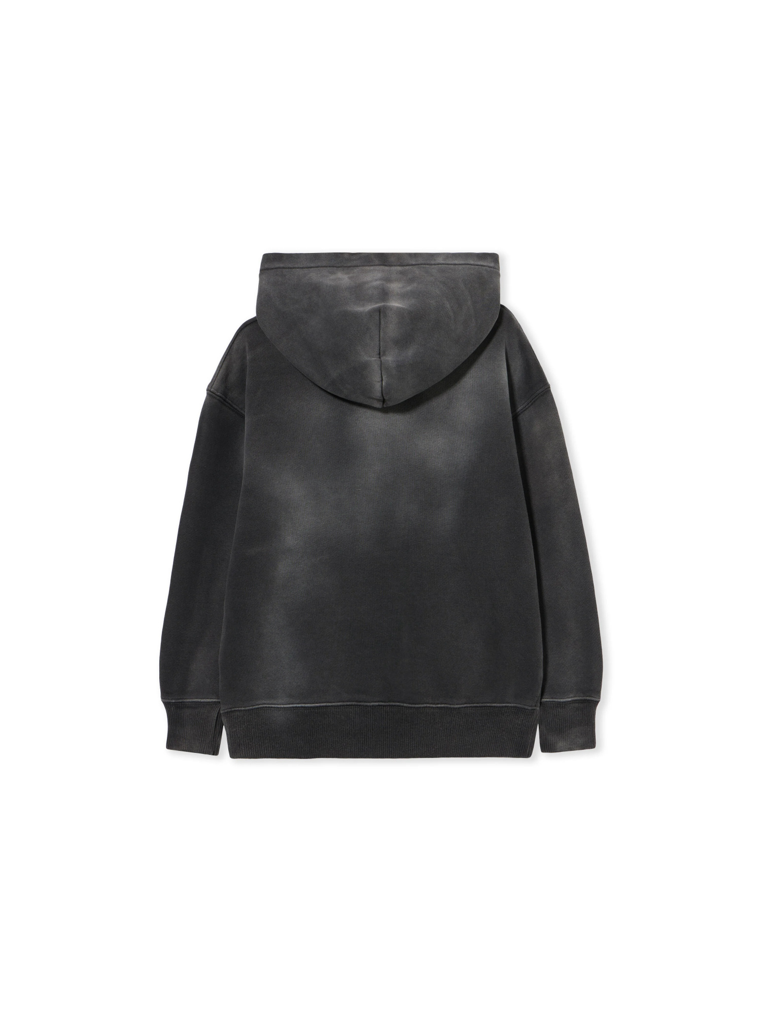Off-white Kids Long-sleeved Logo Printed Hoodie In Black