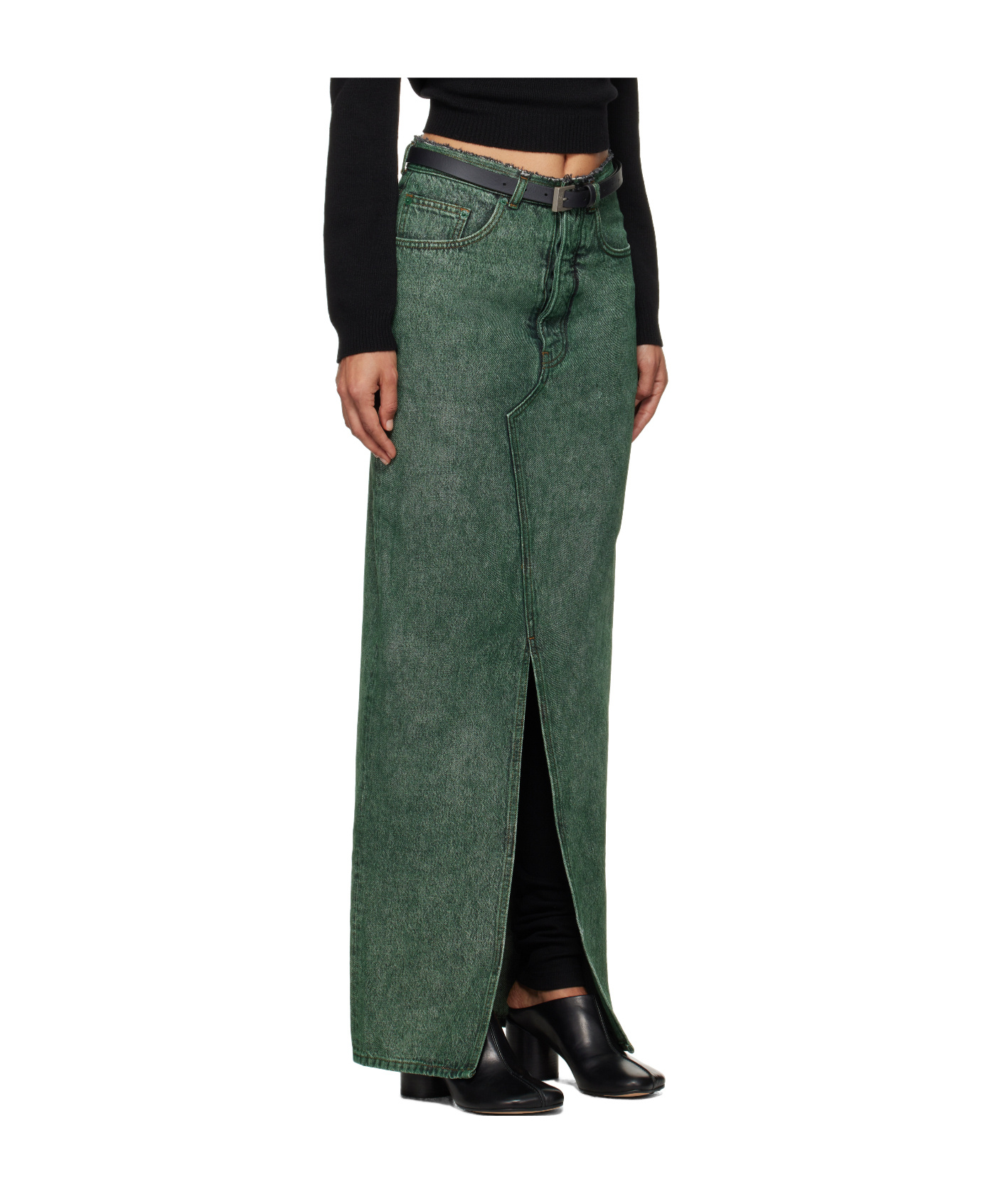 MM6 MAISON MARGIELA LONG DENIM SKIRT