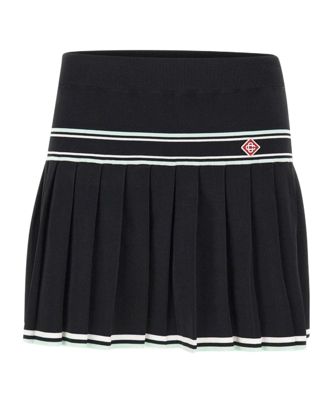 Casablanca Women Pleated Viscose Miniskirt In Black