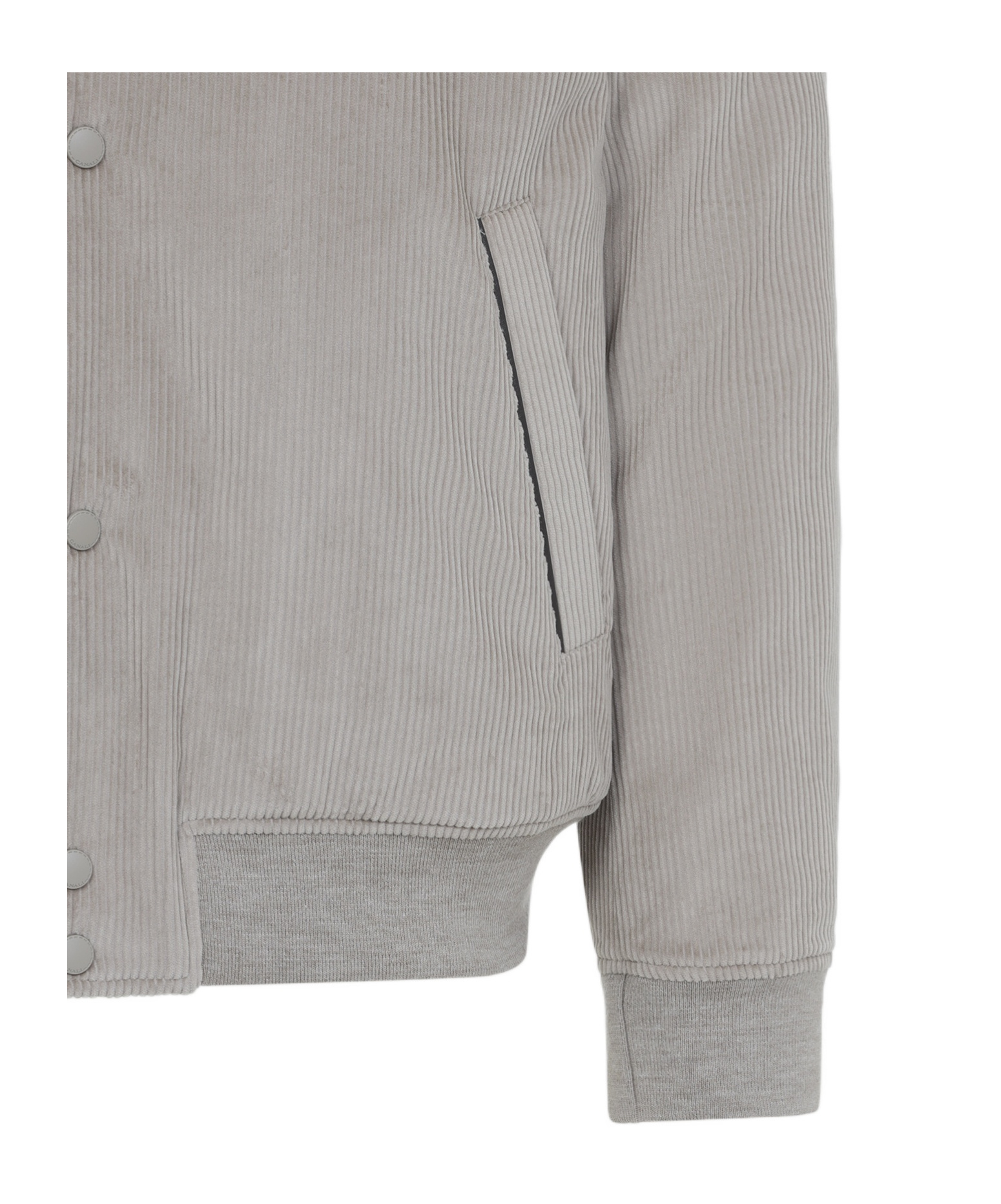 Canali Velvet Bomber In Gray