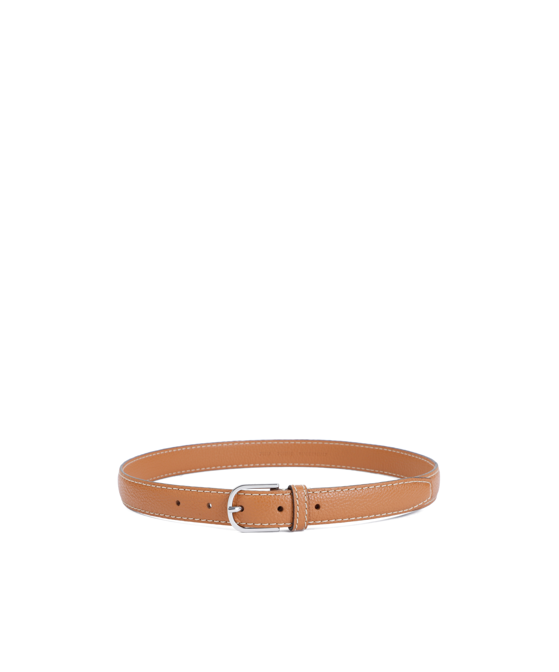 Totême Pebbled Leather Belt In Brown