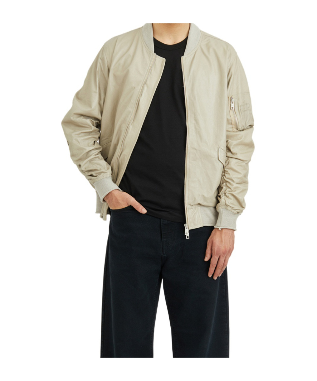 Giorgio Brato Lambskin Bomber Jacket