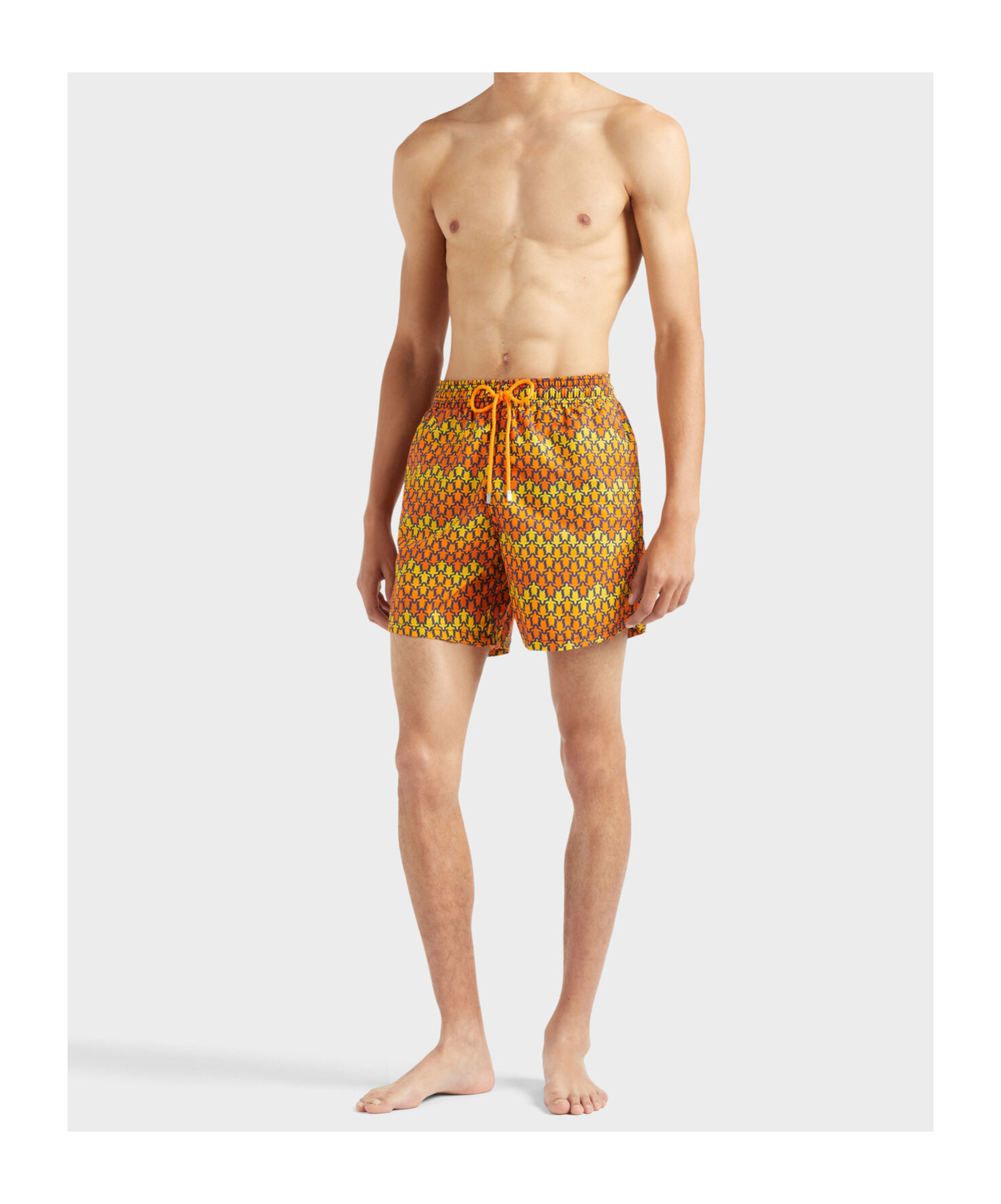 Vilebrequin Herringbones Turtles Swim Shorts In Multi