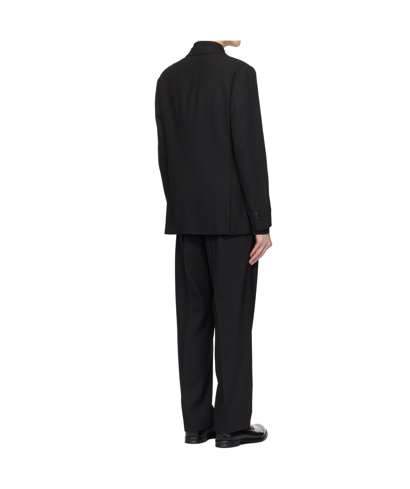 Hugo Boss Lapel Long Sleeve Suit In Black