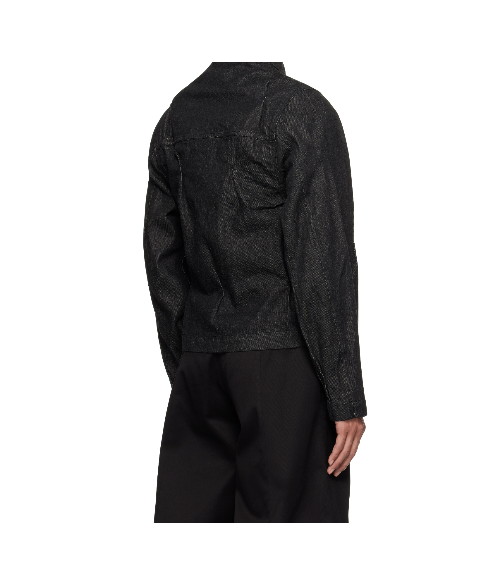 Ader Error Long Sleeve Denim Jacket In Black