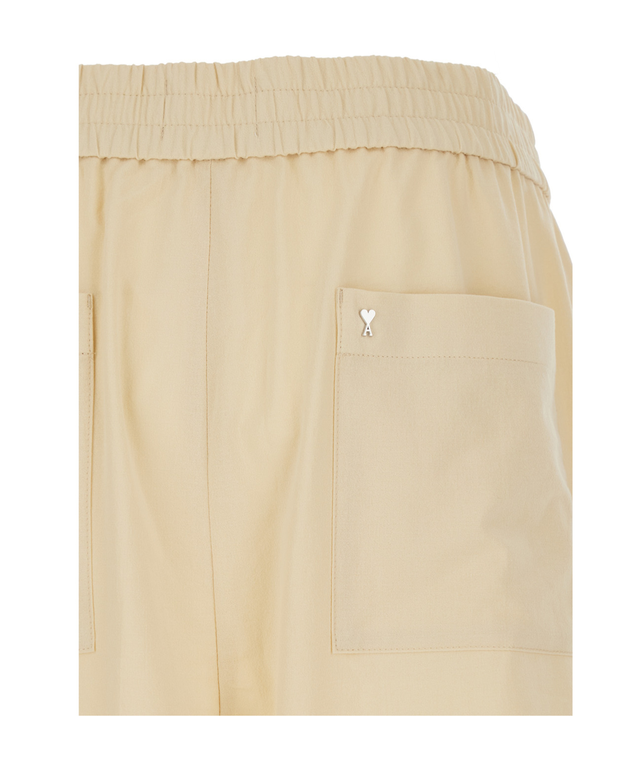 Ami Alexandre Mattiussi Elasticated Waist Bermuda In Nude