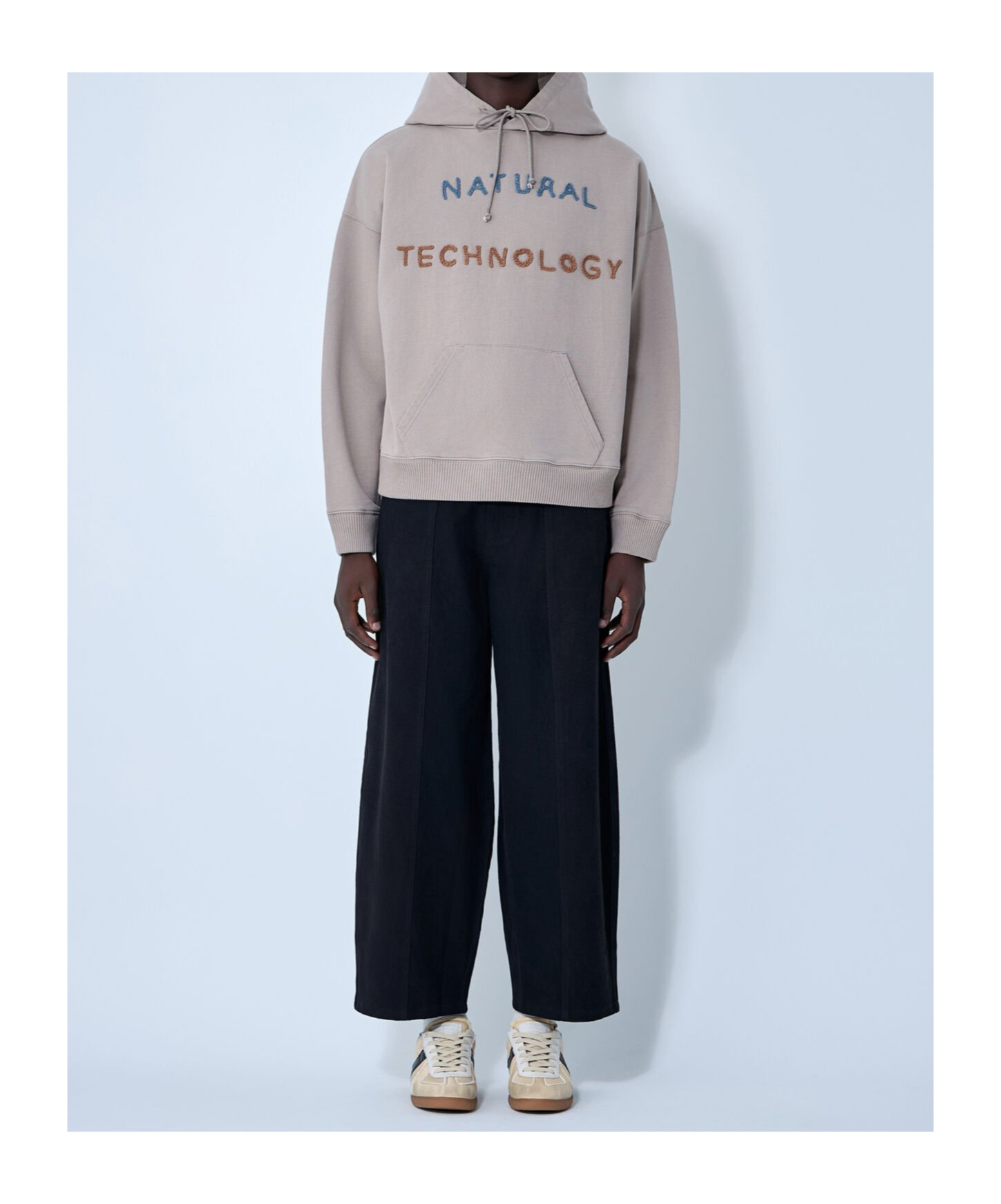 Story Mfg. Geo Hooded Sweatshirt In Gray