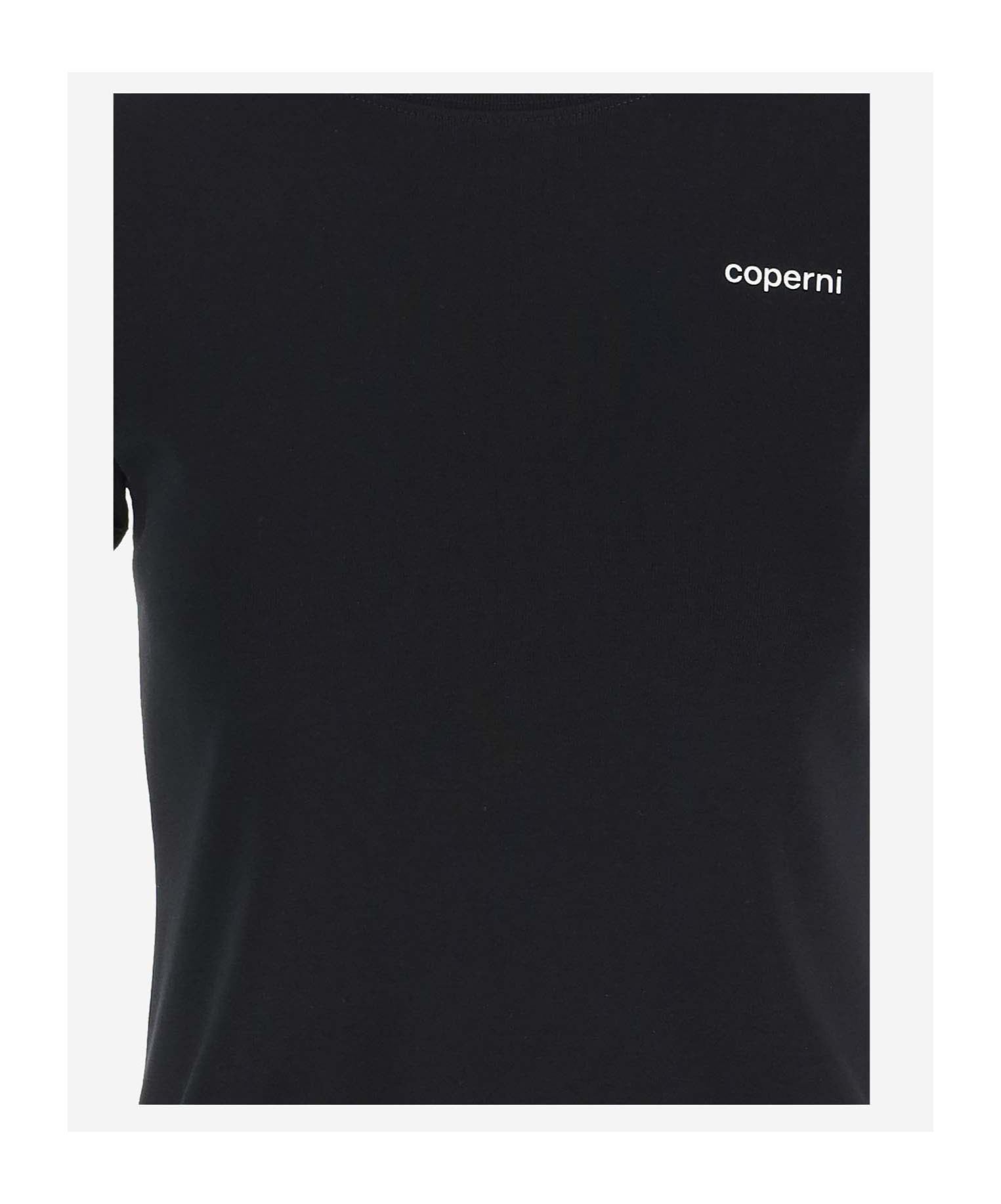 Coperni Washed Logo Boxy T-shirt In Black