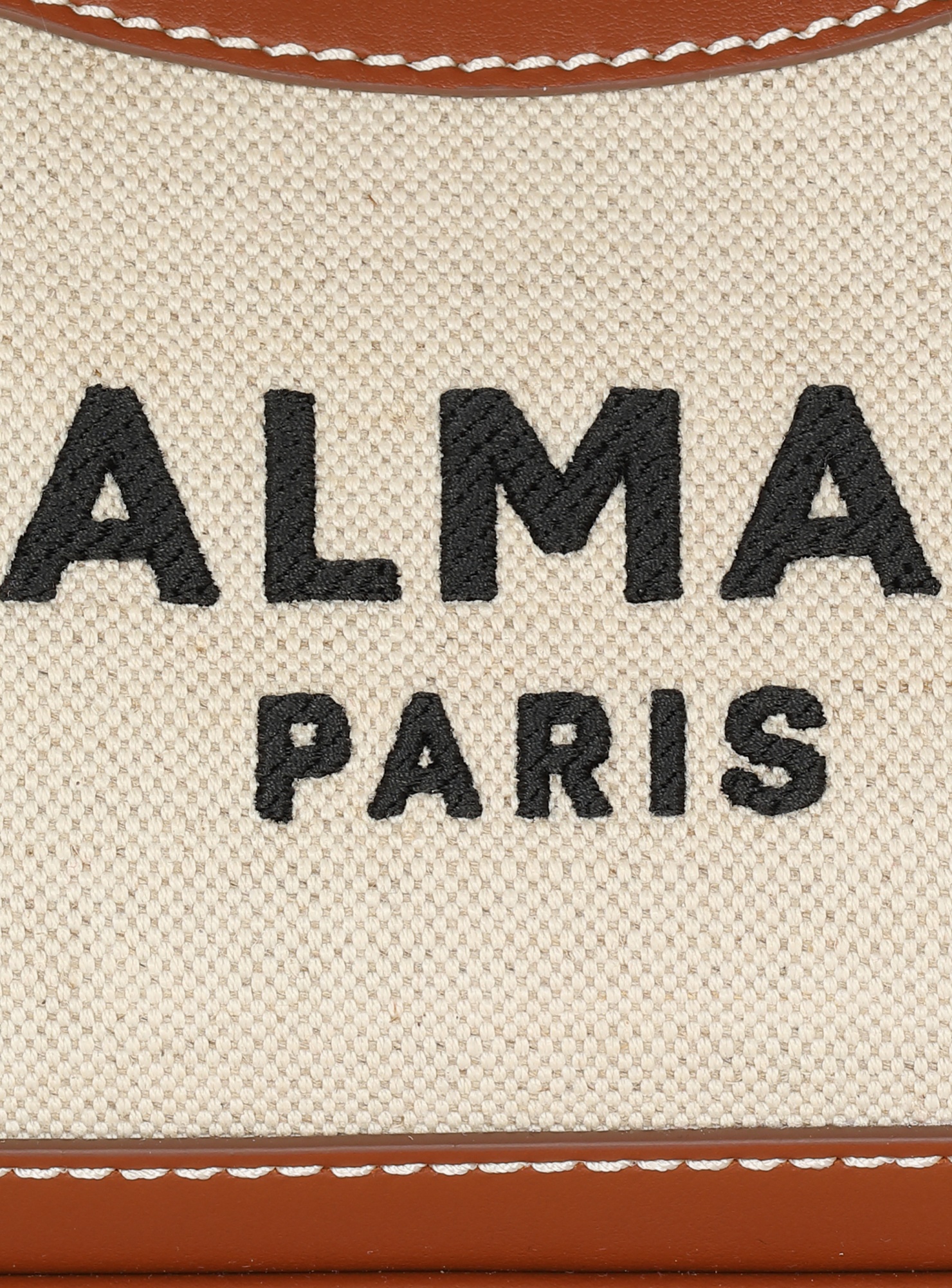 Balmain B-army Shoulder Canvas And Leather Bag
