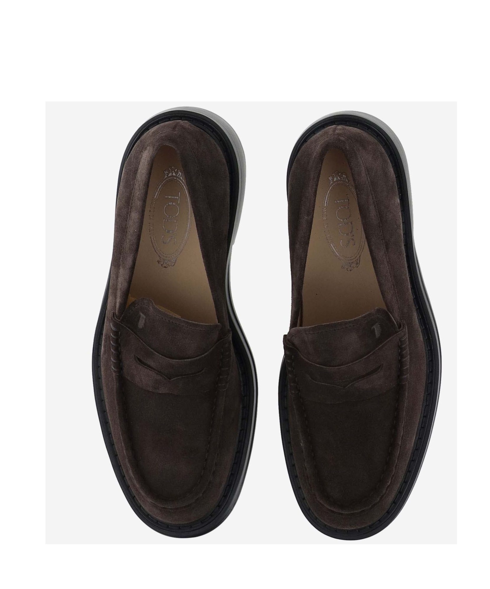 Tod's Round-toe Slip-on Loafers In Brown