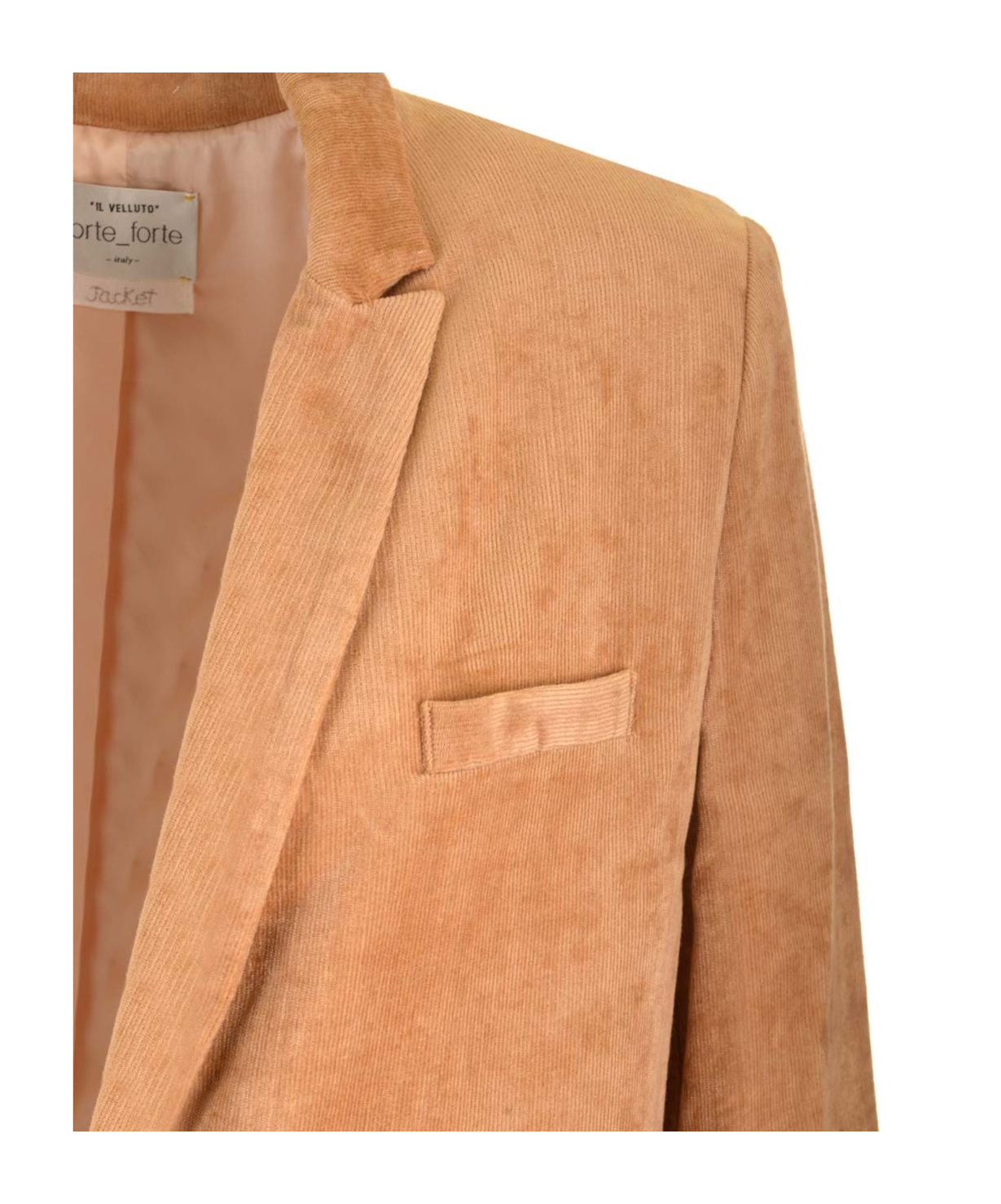 Forte Forte Long-sleeved Suit Jacket In Brown