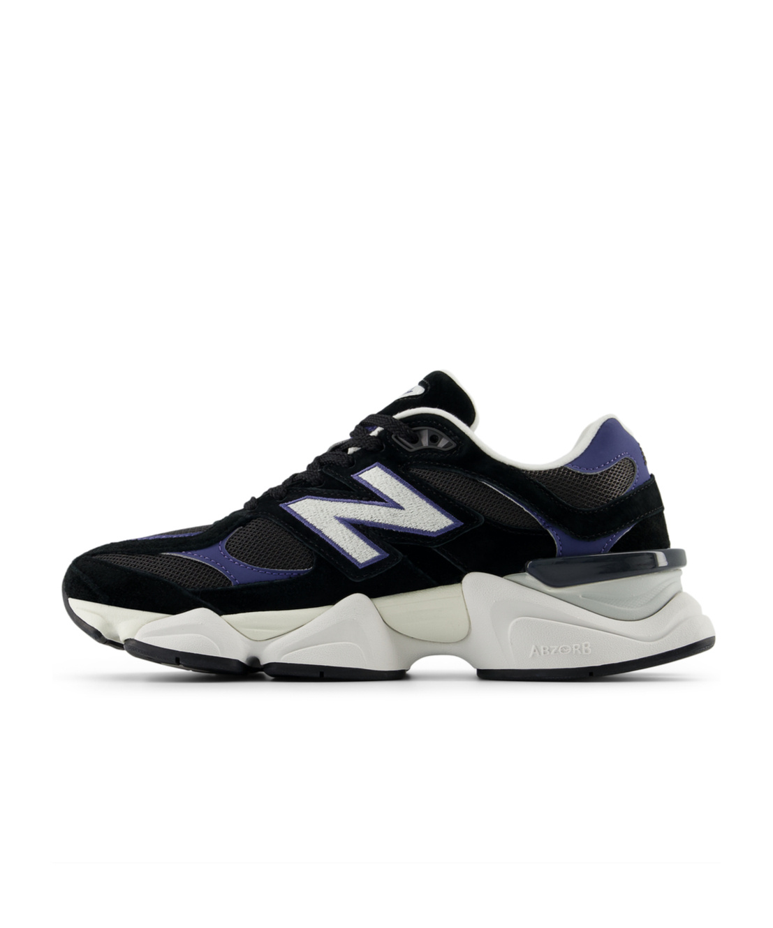 New Balance Multicolor Mesh And Suede 9060 Sneakers In Black