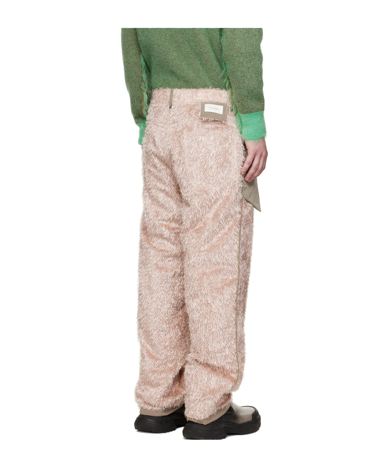 Craig Green Man Pants Light Pink Size M Nylon In Nude