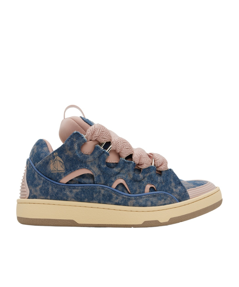 Lanvin Lace-up Low-cut Casual Shoes In Nude