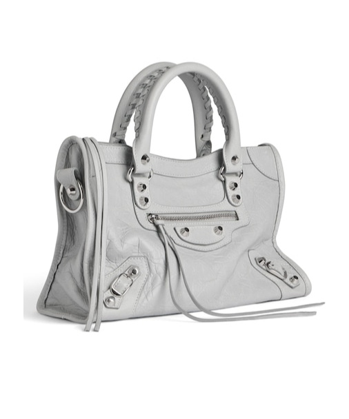 Balenciaga Le City Small Arena Leather Crossbody Bag