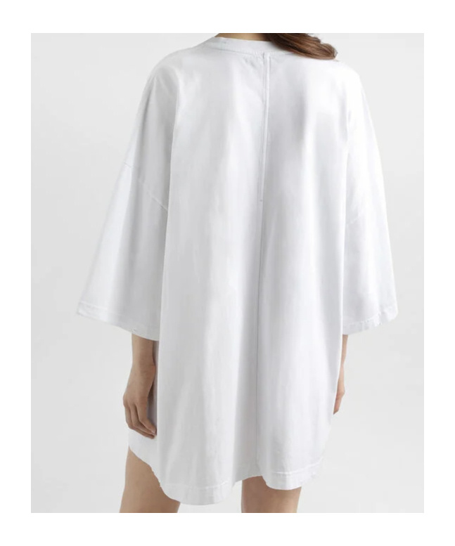Dolce & Gabbana Oversized Graphic Print Short Sleeve Top In White