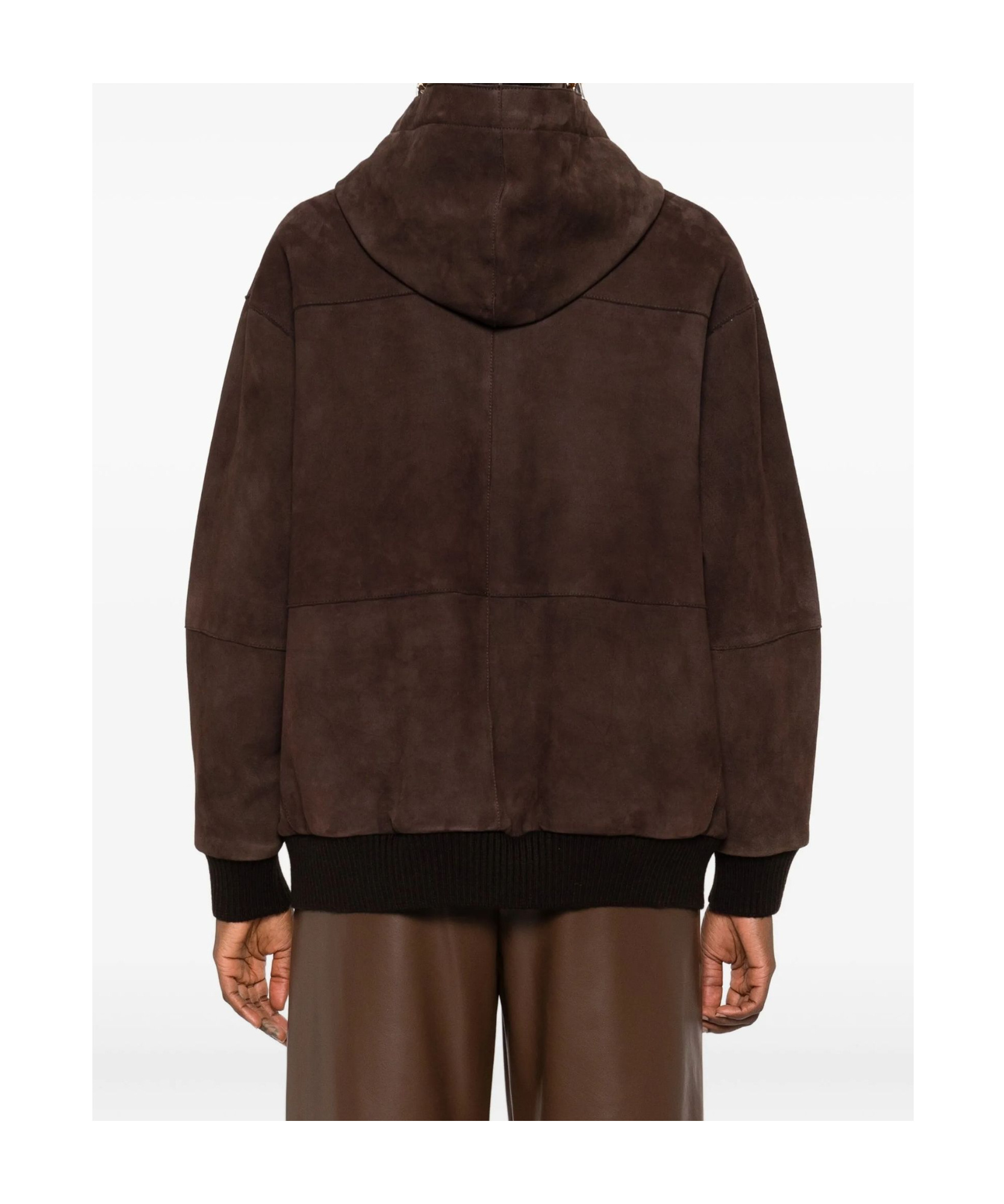 P.a.r.o.s.h Hooded Jacket In Brown