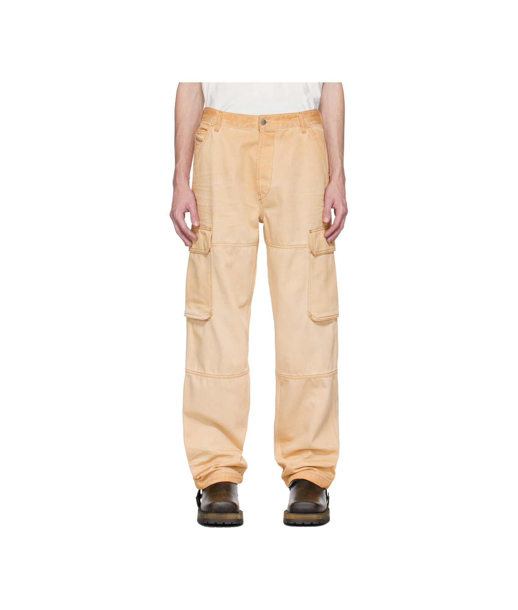 Diesel Regular Jeans D-uty 09l26 In Beige