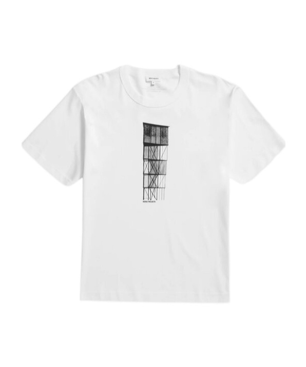 Norse Projects Open-necked Black Shirt In White