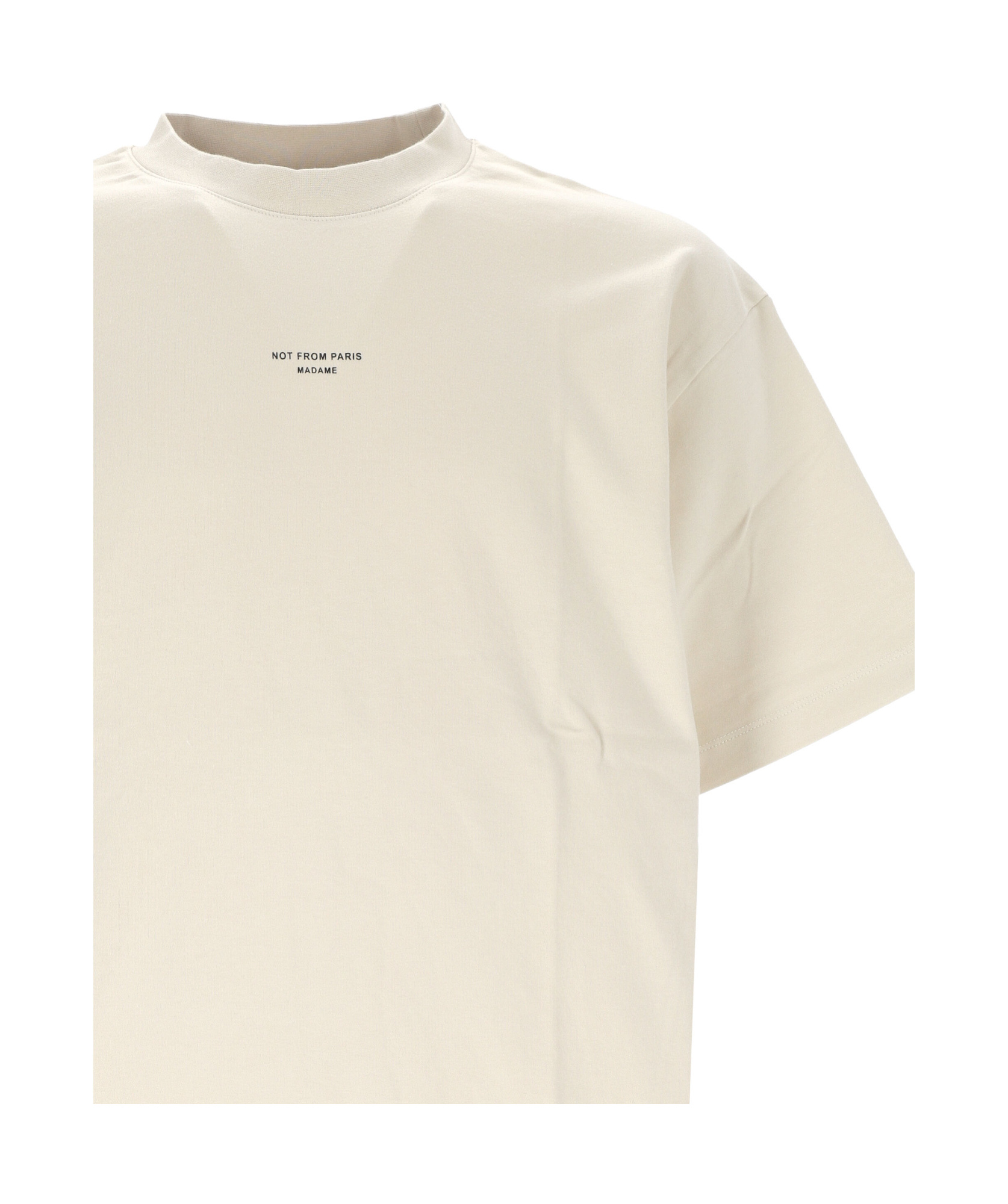 Drôle De Monsieur "slogan" T-shirt In White