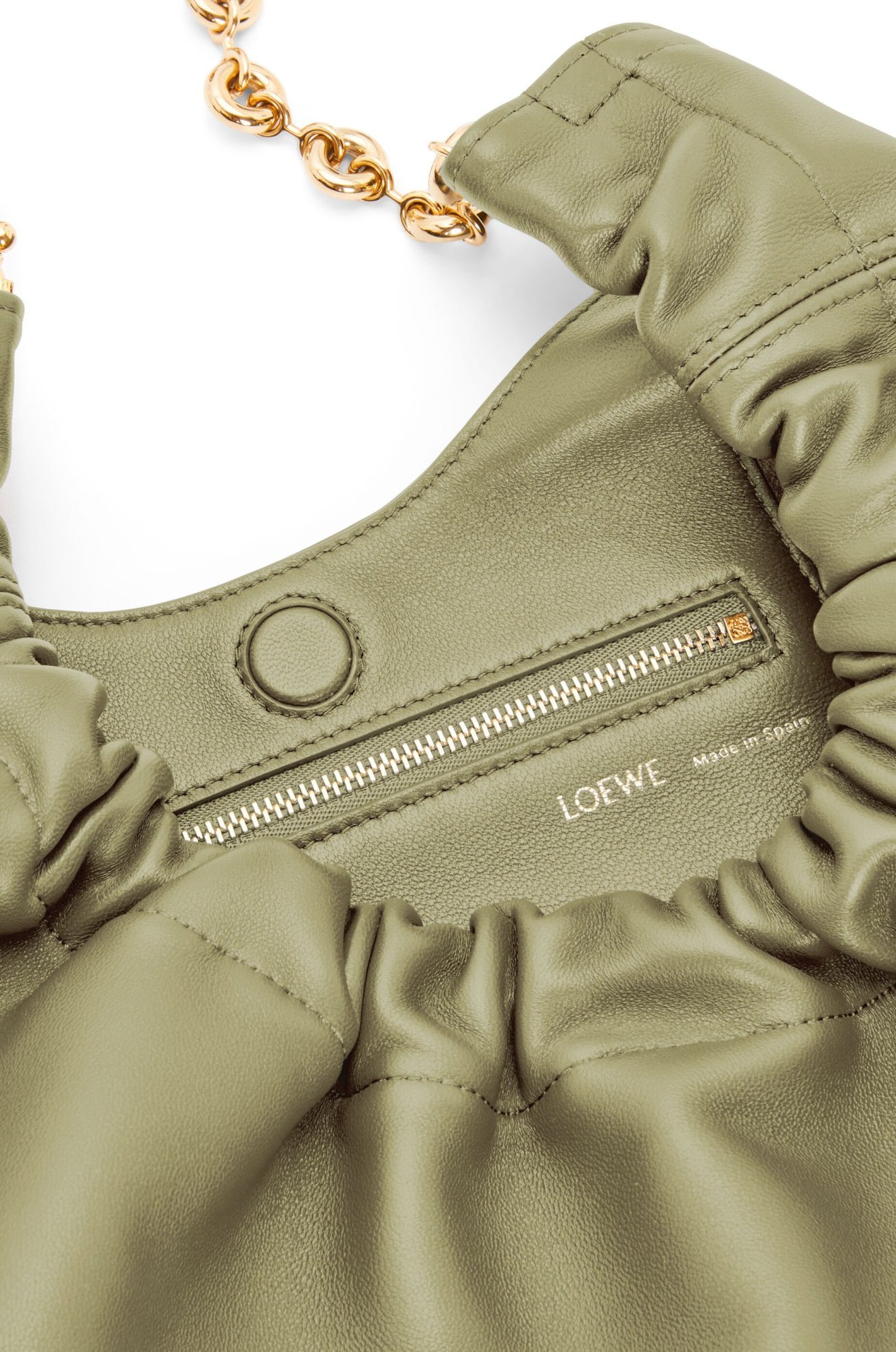 Loewe Small Logo Shoulder Bag In Green