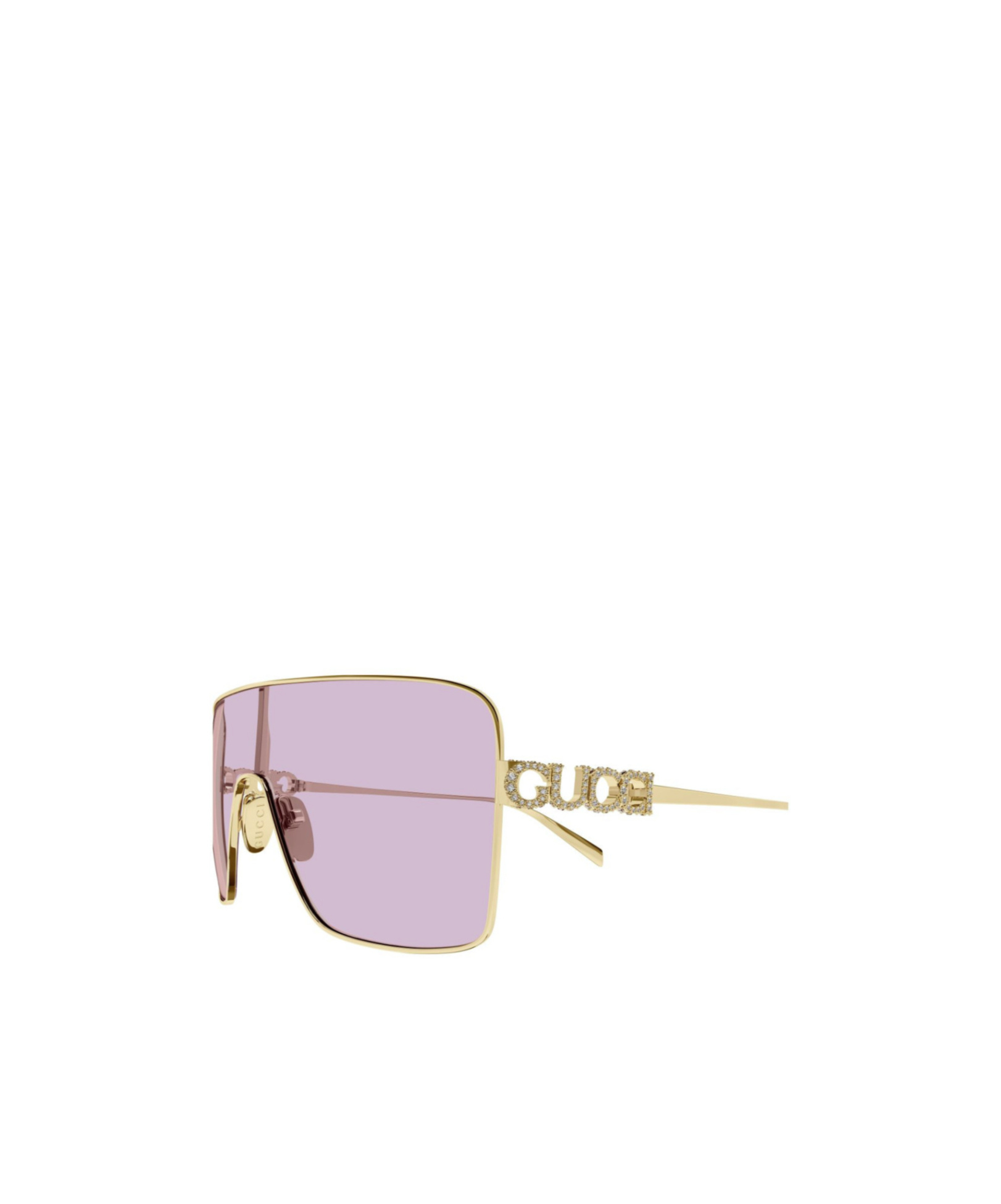 Gucci Geometric Frame Sunglasses In Pink