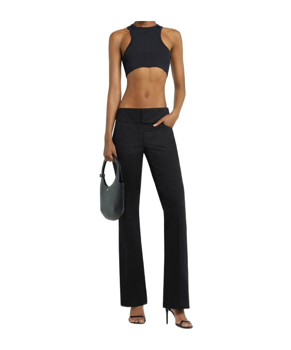 Courrèges Courregès Crop Top In Black