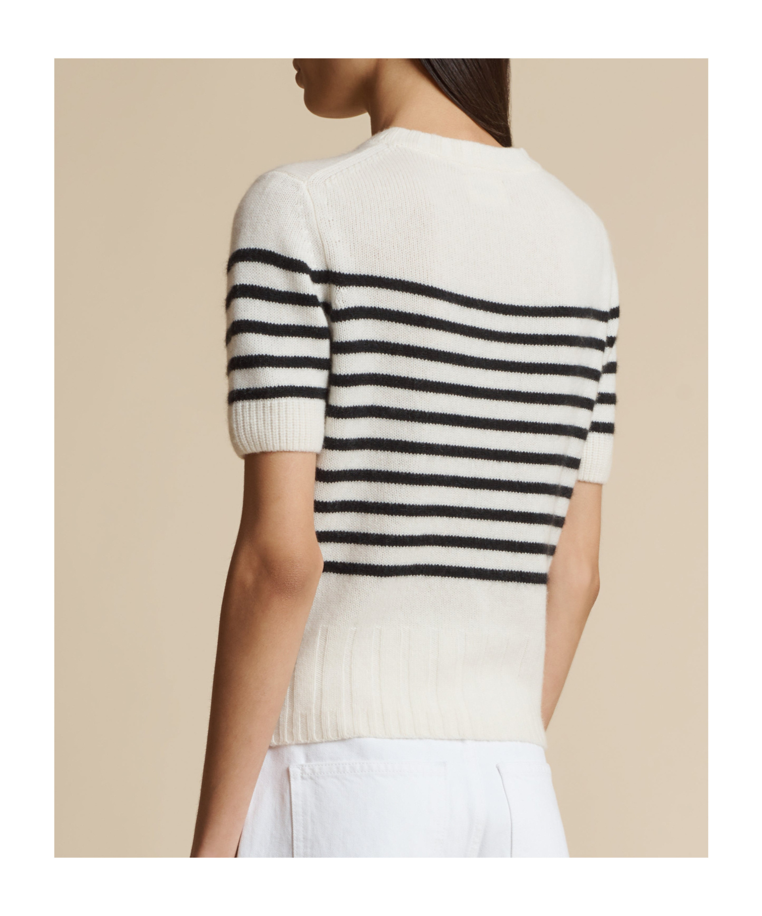Khaite Luphia Striped Jumper In White
