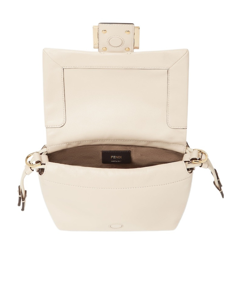 Fendi Camelia Nappa Leather Mini-bag In White