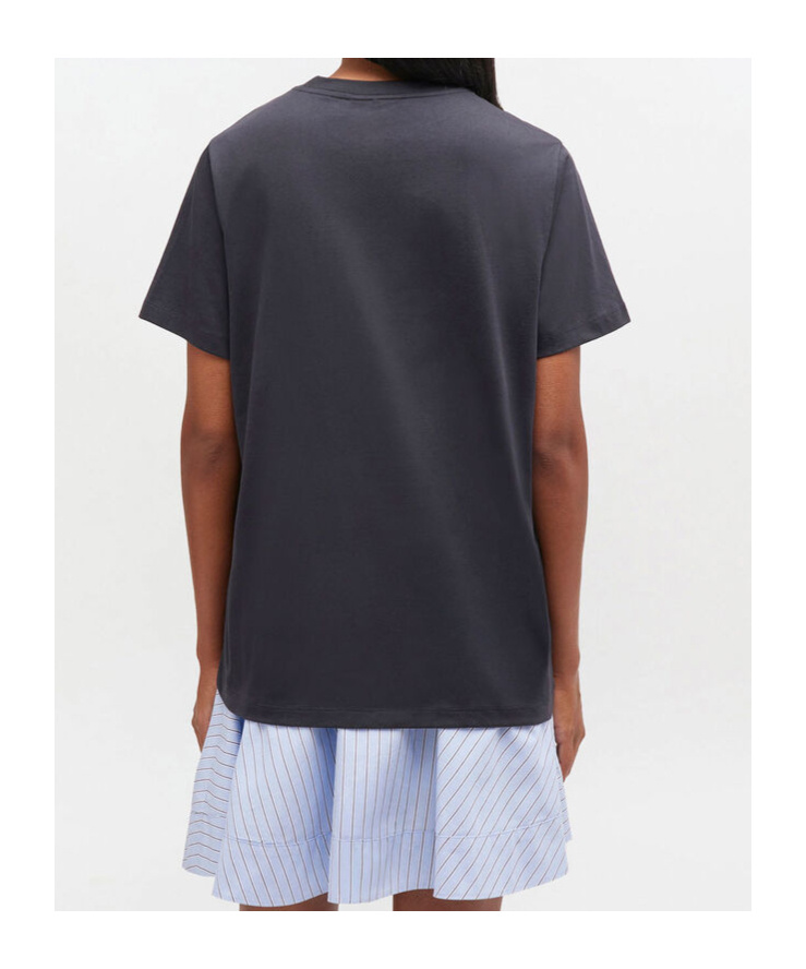 Ganni Puppy Dog-print Graphic T-shirt In Gray