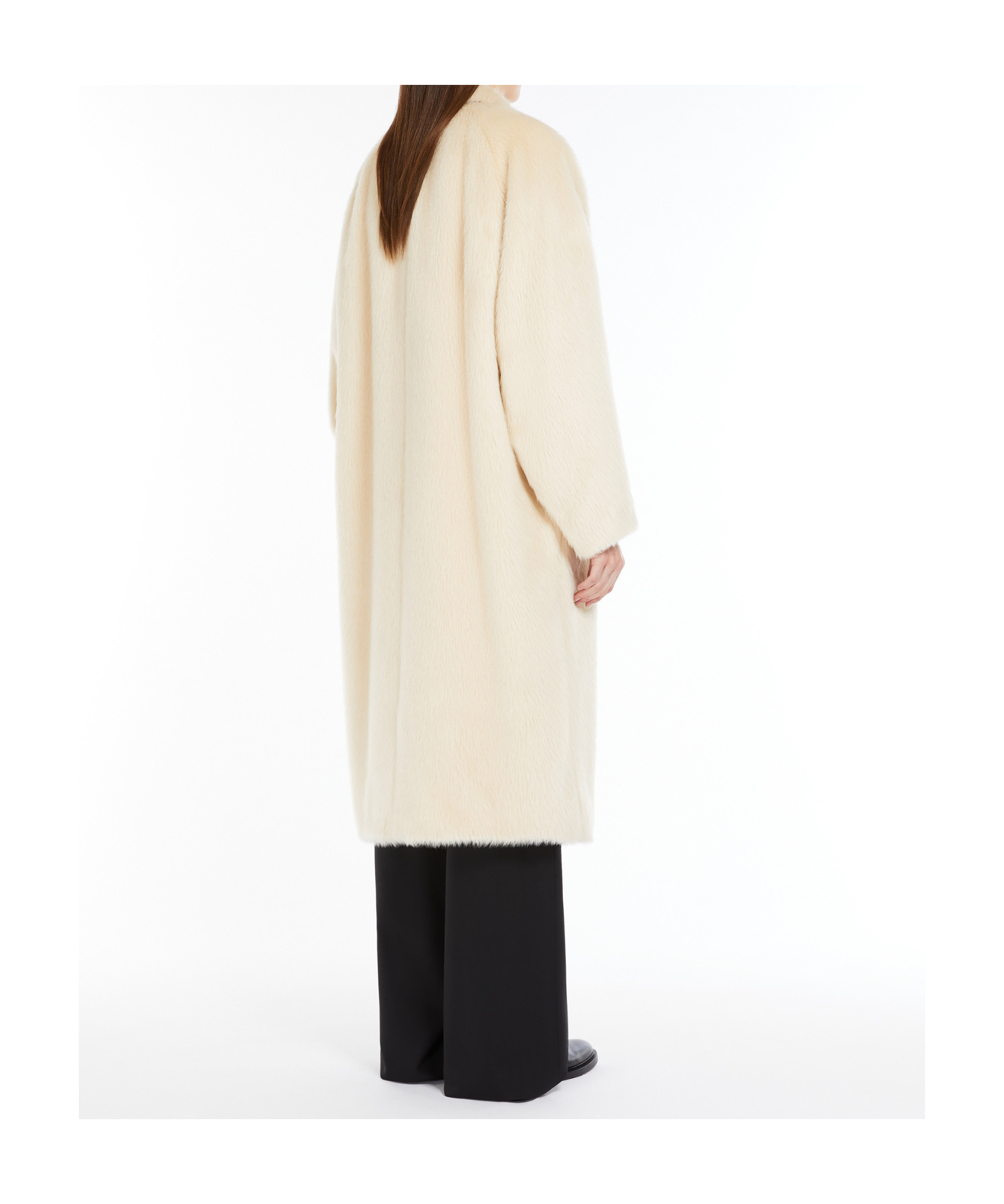 Shop Max Mara Xavier Single-breasted Straight Hem Coat In Nude