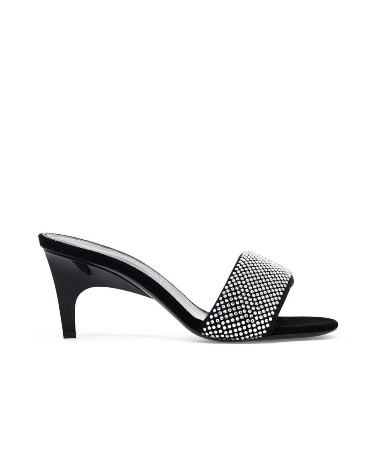 Attico The  Woman Sandals Black Size 8 Textile Fibers In Black