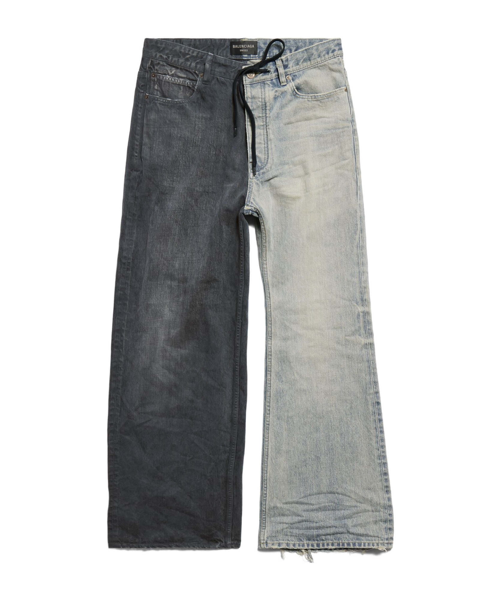 BALENCIAGA BALENCIAGA FIFTY-FIFTY MID-WAIST JEANS