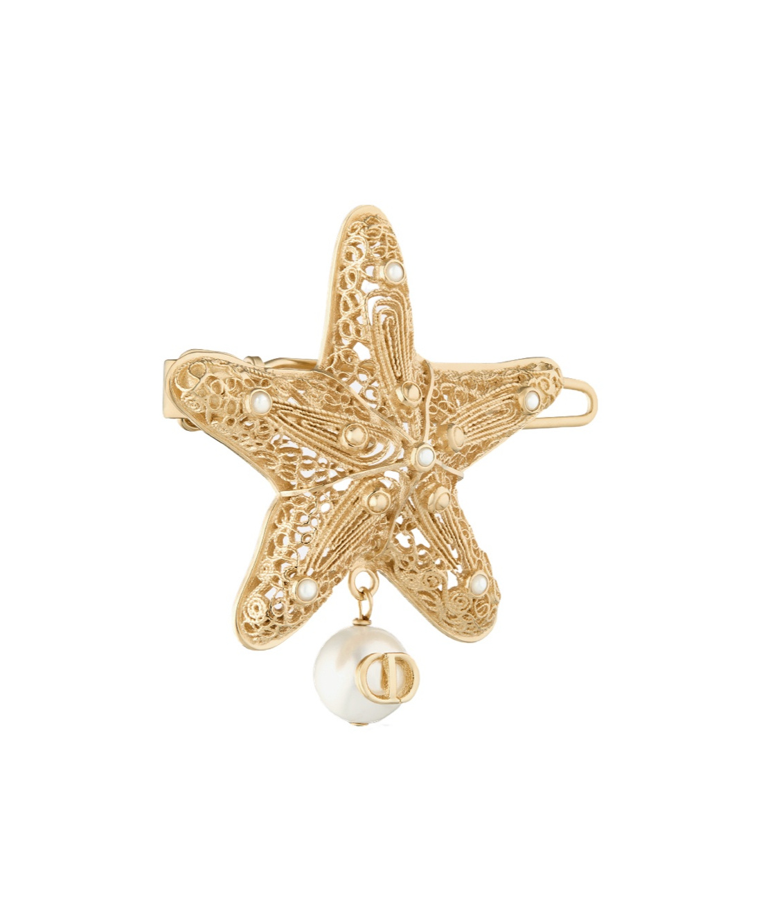 Dior Cabinet De Curiosités Barrette In Yellow