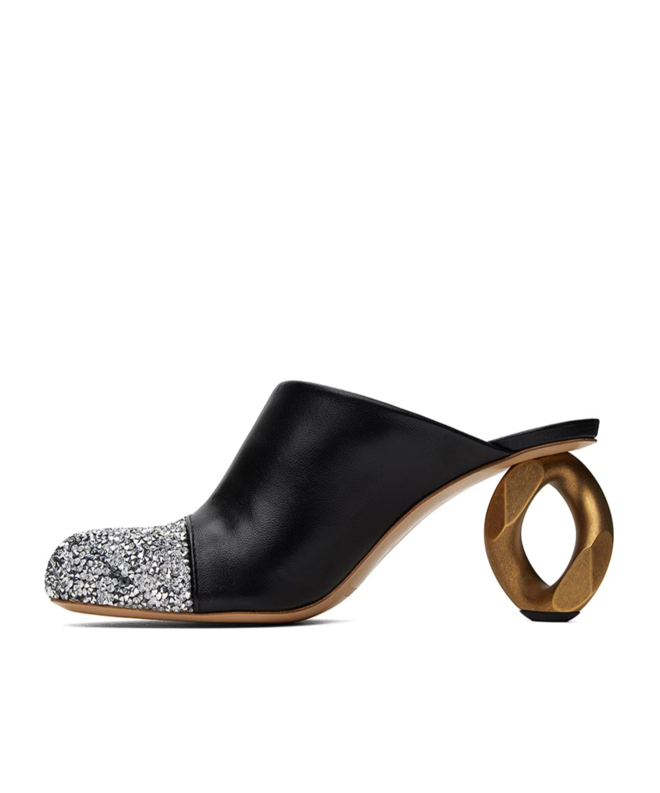 Jw Anderson Crystal Muller-style High Heels In Black